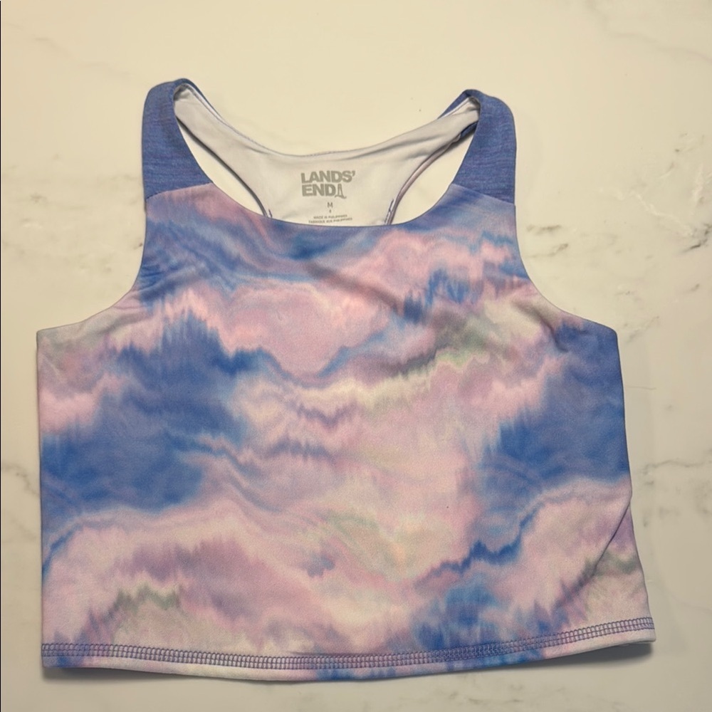 Lands' End Tie-Dye Crop Top